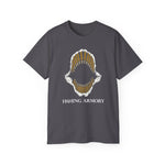 50cal Bullet Teeth Shark Jaw T-shirt Fishing Armory Design
