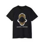 50cal Bullet Teeth Shark Jaw T-shirt Fishing Armory Design