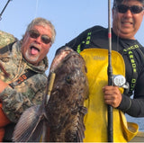 Big Alaska Halibut caught by Captain Steve on the Fishing Armory 50cal Bullet Lure Rattle Jig.