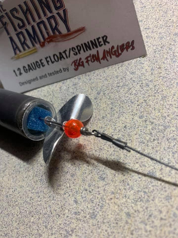 Float Spinner Rig 12gauge Float/Spinner rig Bullet Lure | The Fishing Armory